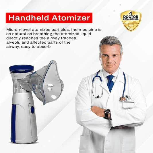 Portable Mesh Nebulizer Machine for Adults & Kids | Rechargeable Medicine Inhaler Nebulizer for Breathing Relief,