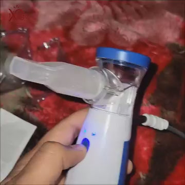 Portable Mesh Nebulizer Machine for Adults & Kids | Rechargeable Medicine Inhaler Nebulizer for Breathing Relief,